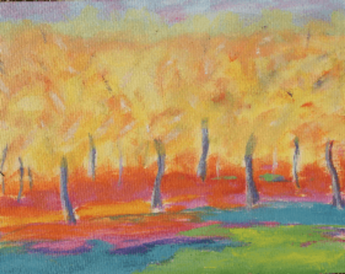 Martha R. Lang - Landscapes - Autumn Orchard 