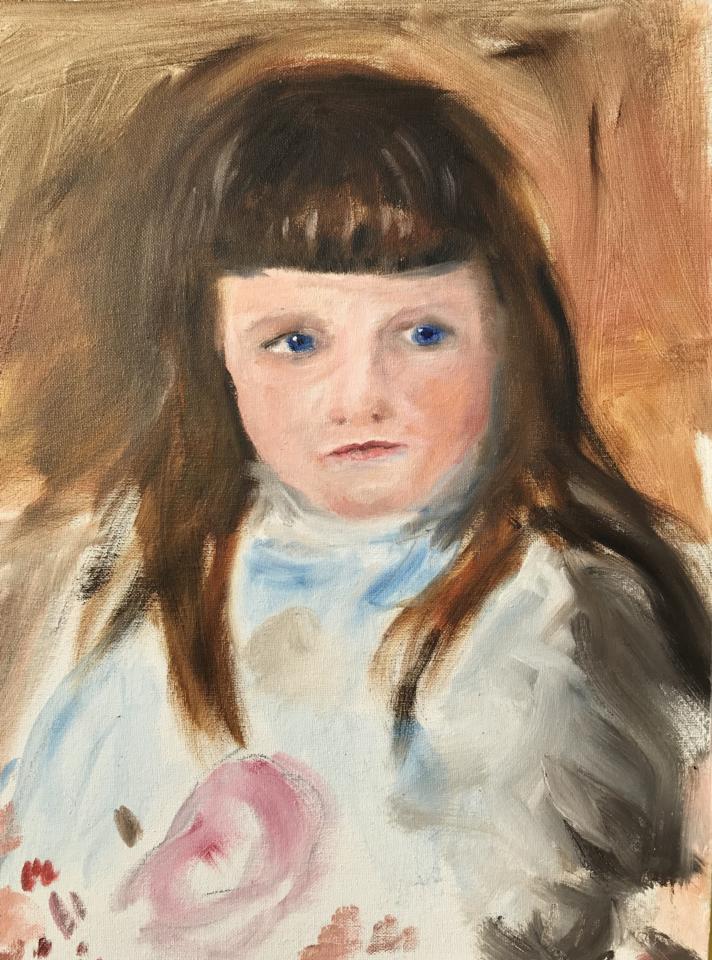Martha R. Lang - Portraits - Little Girl With Doll