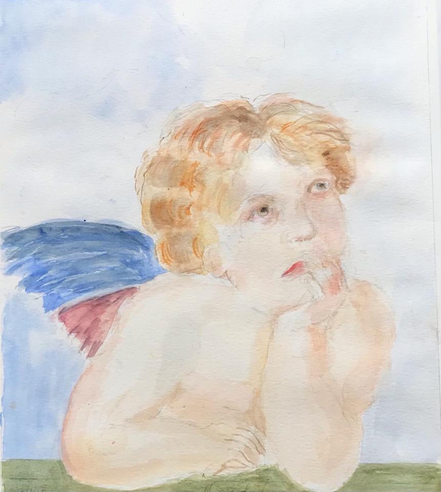 Martha R. Lang - Watercolors - Angel