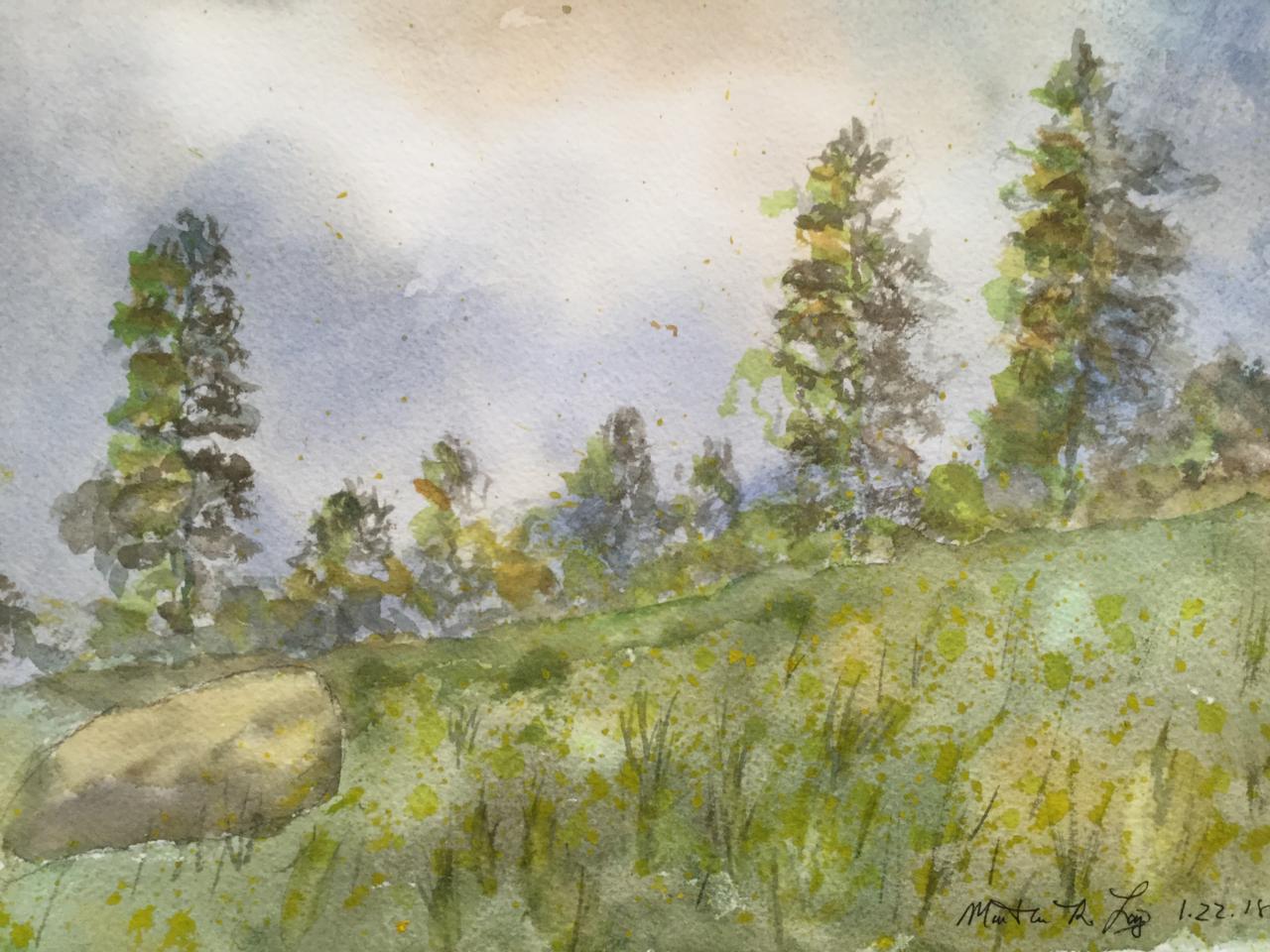 Martha R. Lang - Watercolors - Landscape 