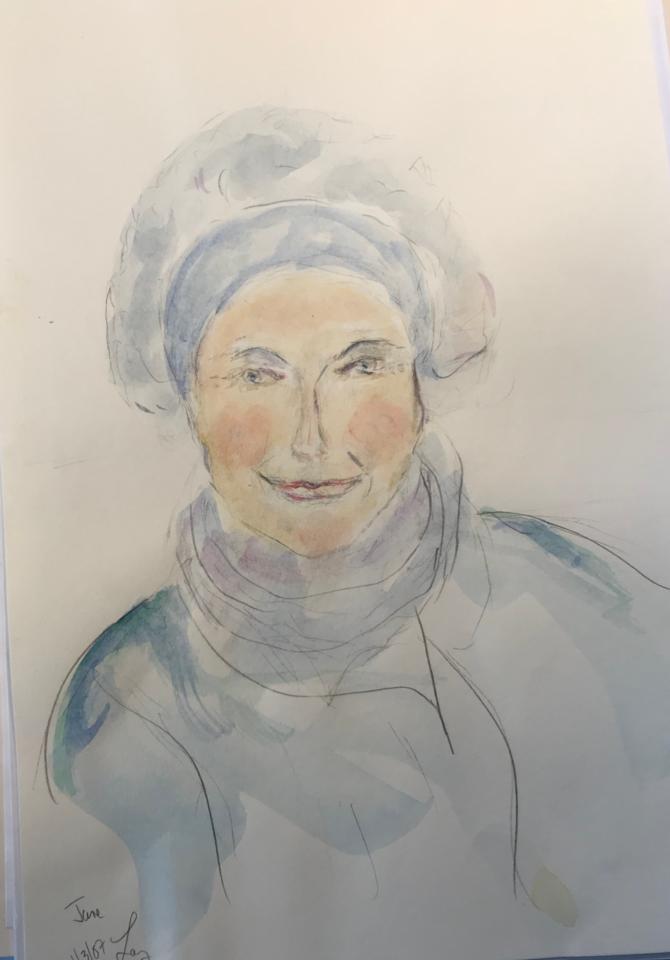 Martha R. Lang - Watercolors - Jane