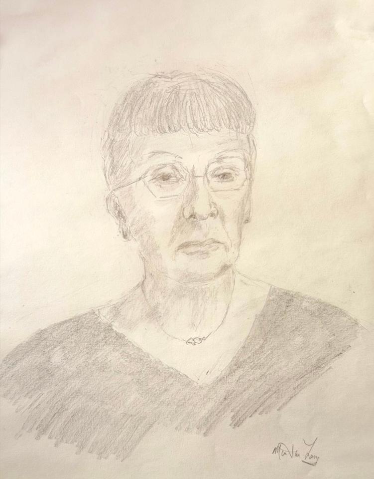 Martha R. Lang - Sketches - Older Lady