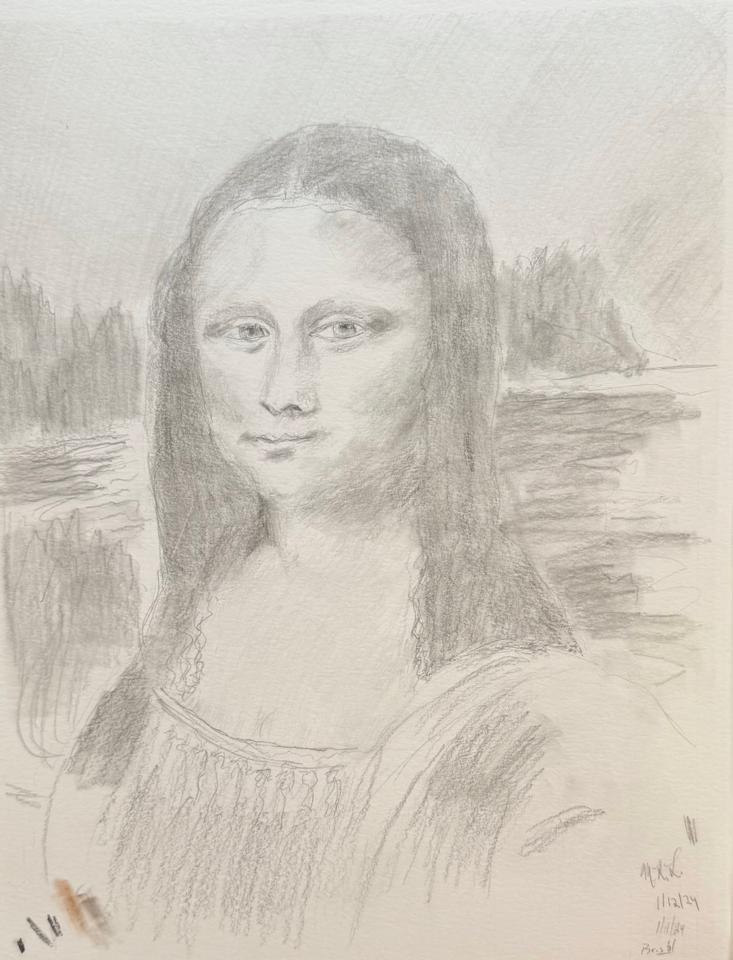 Martha R. Lang - Sketches - Mona Lisa