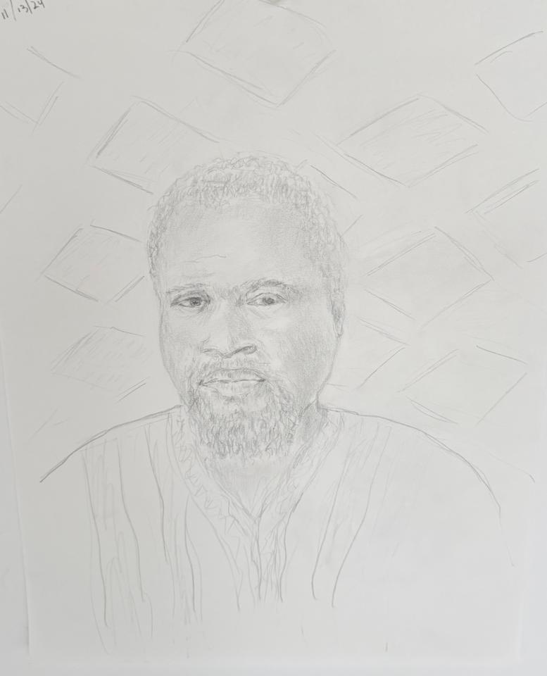 Martha R. Lang - Sketches -  Man with Beard