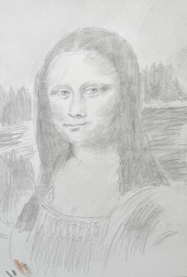 Martha R. Lang - Sketches - Mona Lisa