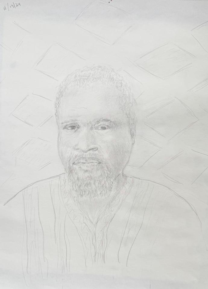 Martha R. Lang - Sketches - Man with a Beard