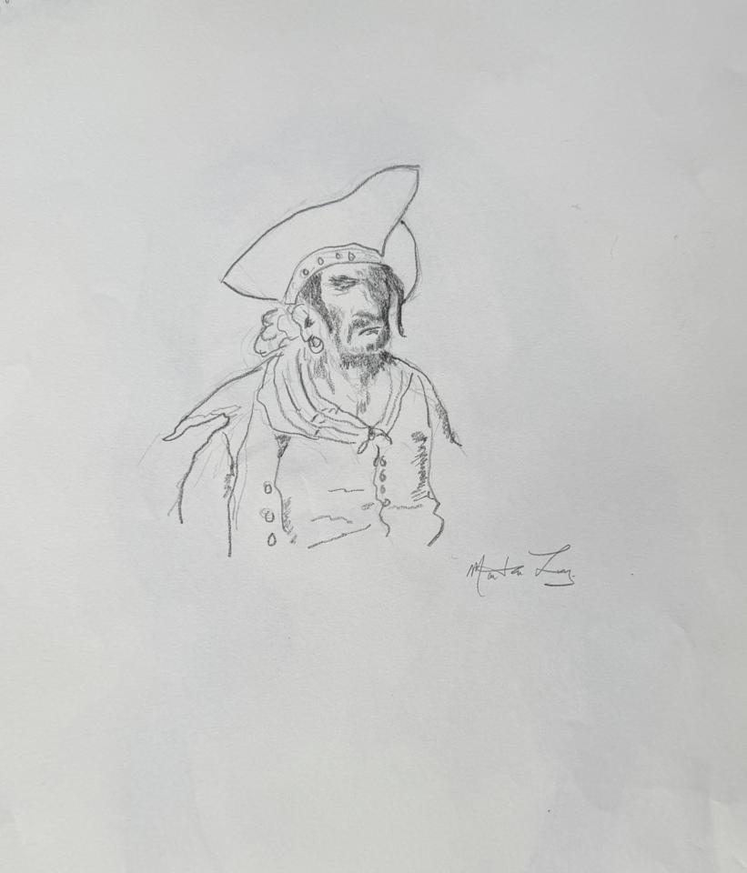 Martha R. Lang - Sketches - Pirate