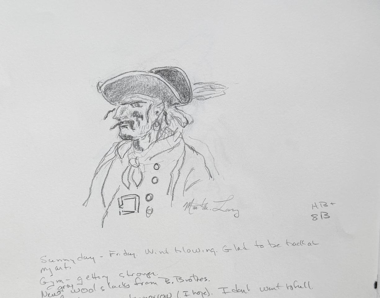 Martha R. Lang - Sketches - Pirate 2