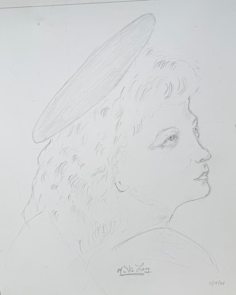 Martha R. Lang - Sketches - Portrait of an Angel