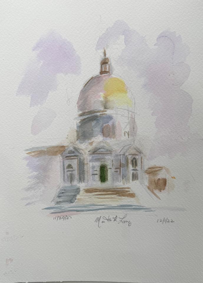 Martha R. Lang - Watercolors - Basilica