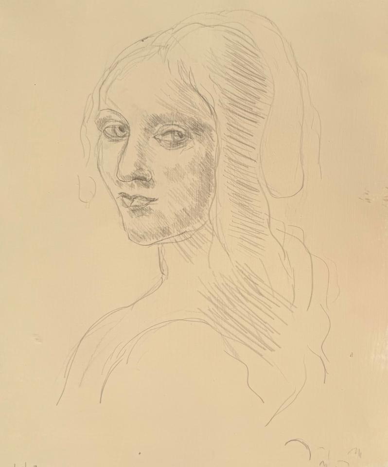 Martha R. Lang - Sketches - Lady Done in Silverpoint