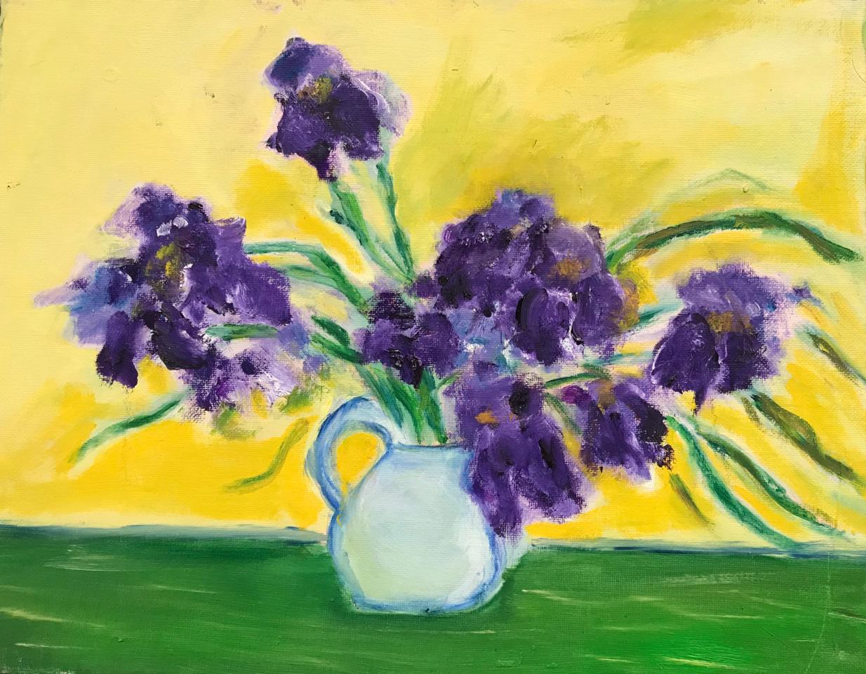 Martha R. Lang - Still Life - Irises